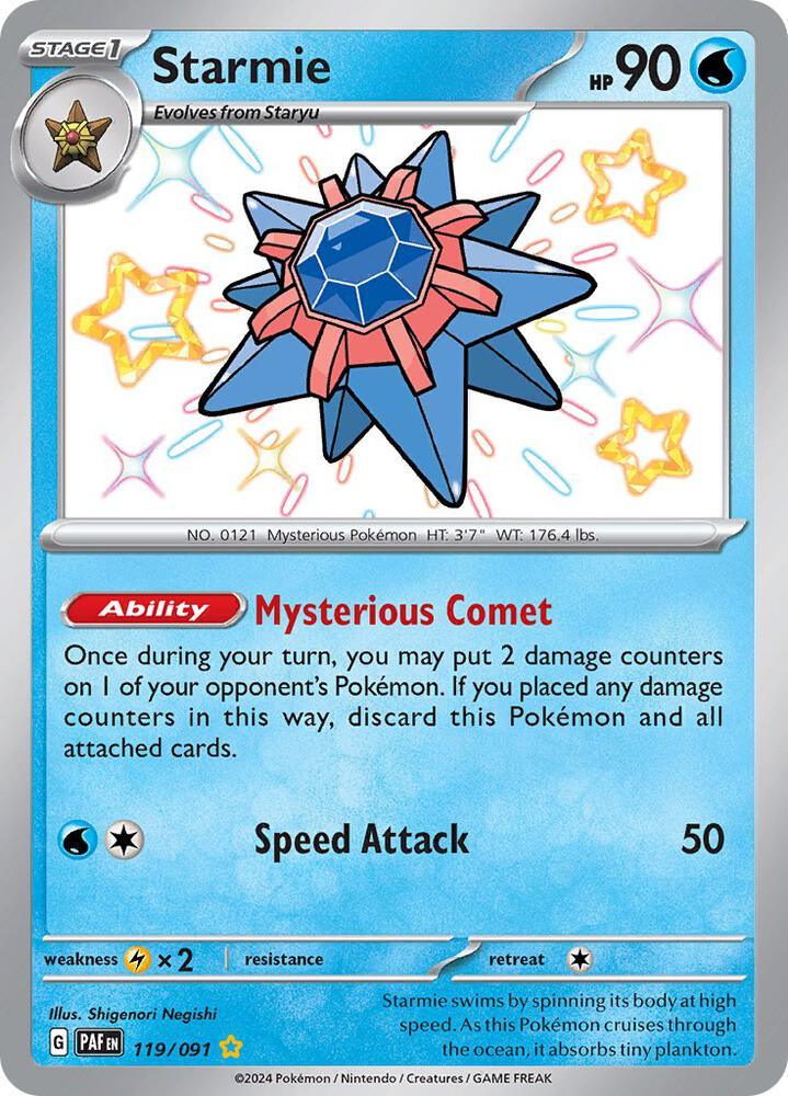 Starmie (119/091) [Scarlet & Violet: Paldean Fates] (Online Only)
