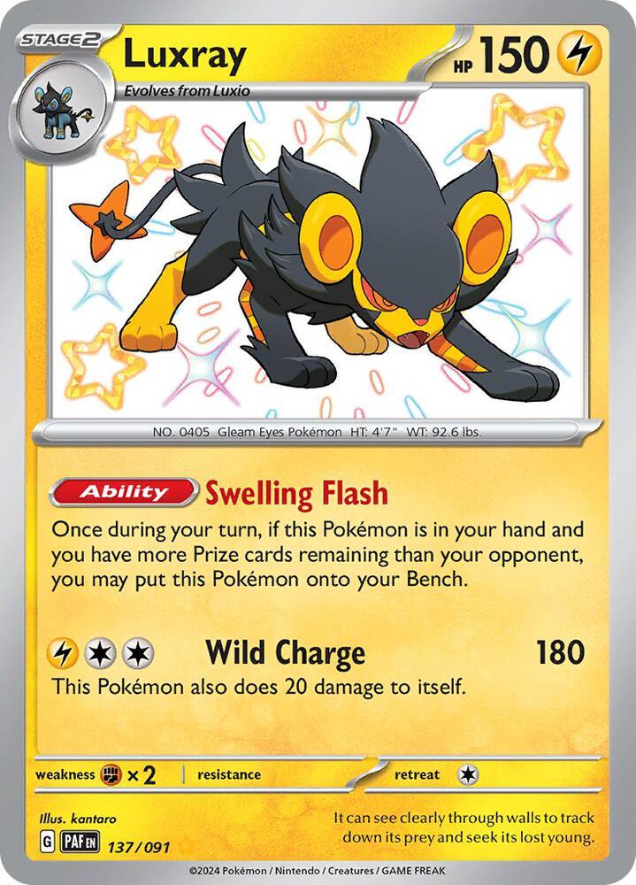 Luxray (136/091) [Scarlet & Violet: Paldean Fates] (Online Only)