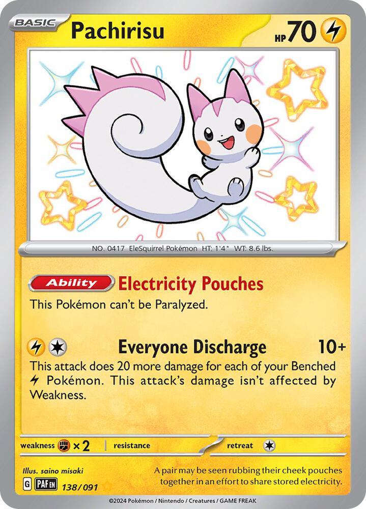 Pachirisu (138/091) [Scarlet & Violet: Paldean Fates] (Online Only)