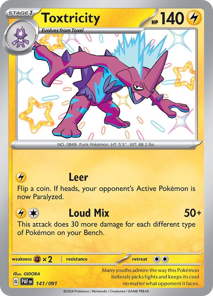 Toxtricity (141/091) [Scarlet & Violet: Paldean Fates] (Online Only)