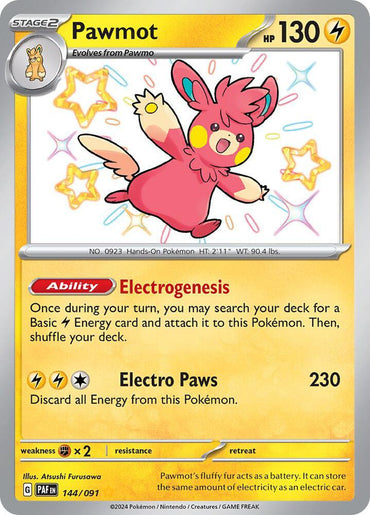 Pawmot (144/091) [Scarlet & Violet: Paldean Fates] (Online Only)