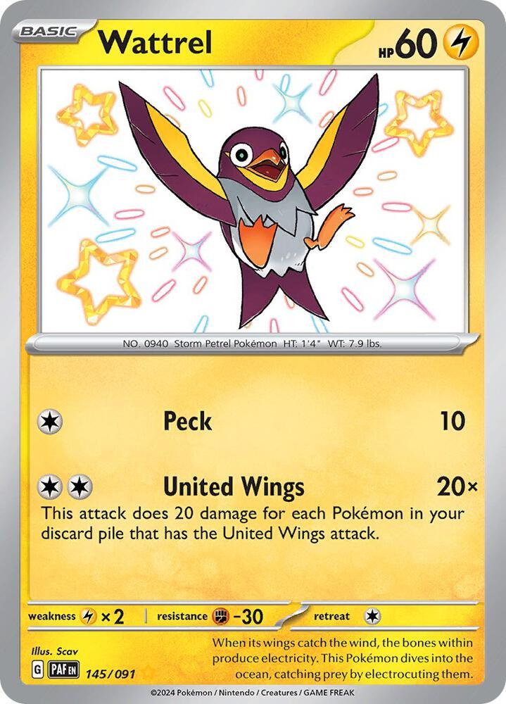 Wattrel (145/091) [Scarlet & Violet: Paldean Fates] (Online Only)