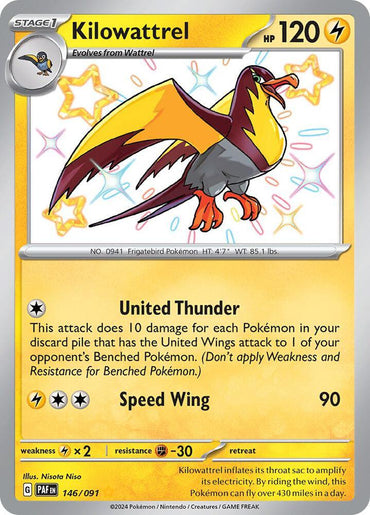 Kilowattrel (146/091) [Scarlet & Violet: Paldean Fates] (Online Only)