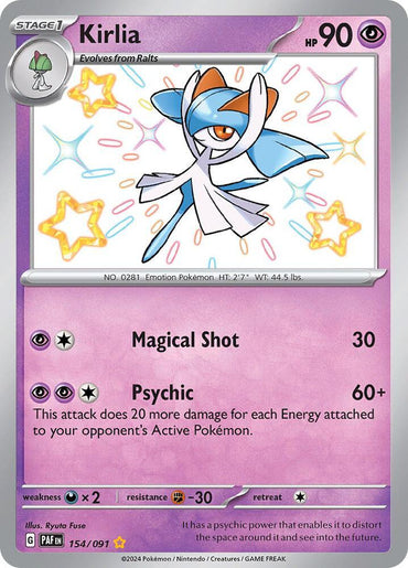 Kirlia (154/091) [Scarlet & Violet: Paldean Fates] (Online Only)