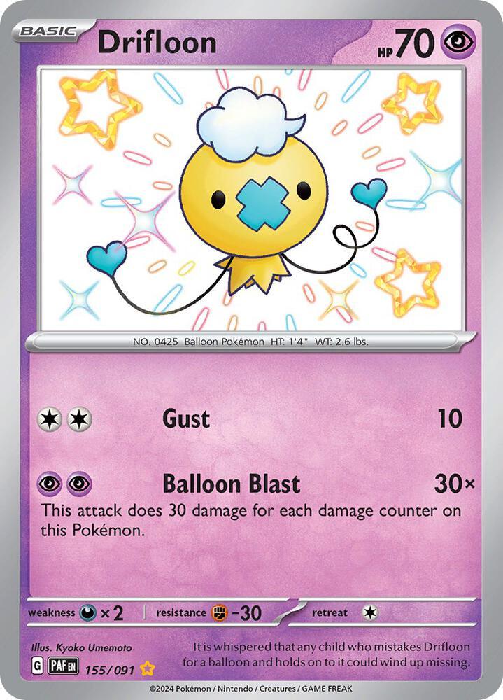 Drifloon (155/091) [Scarlet & Violet: Paldean Fates] (Online Only)