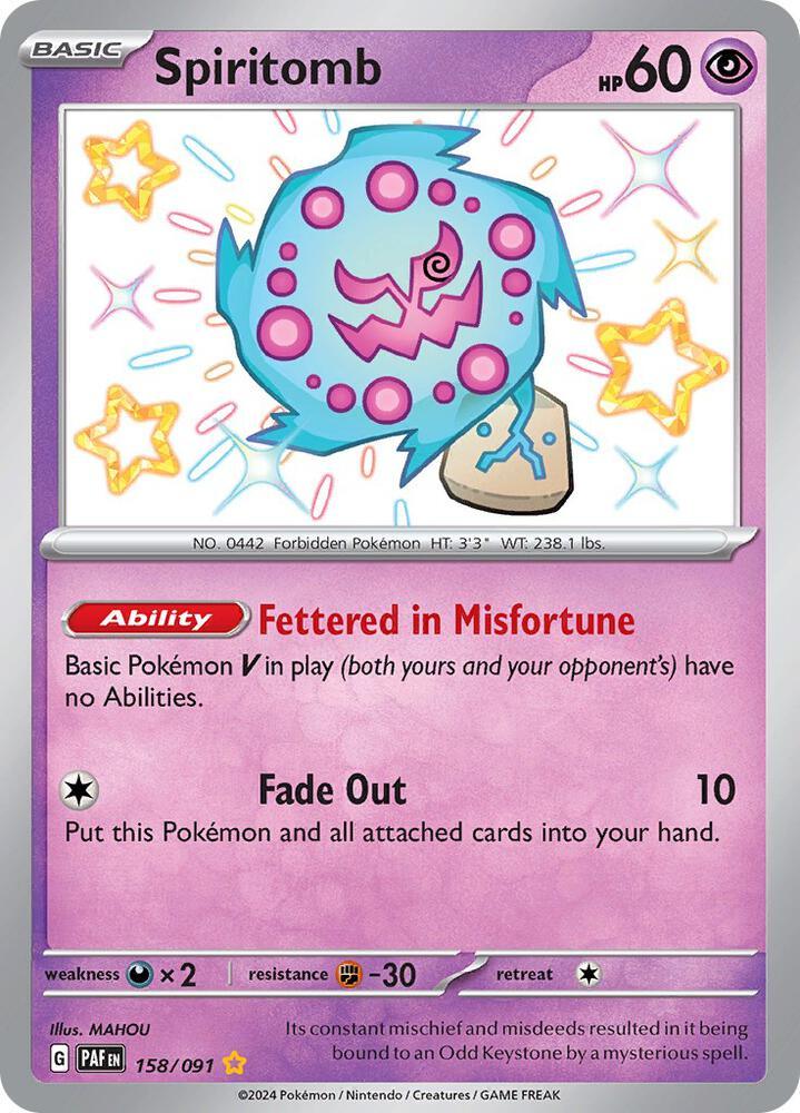 Spiritomb (158/091) [Scarlet & Violet: Paldean Fates] (Online Only)