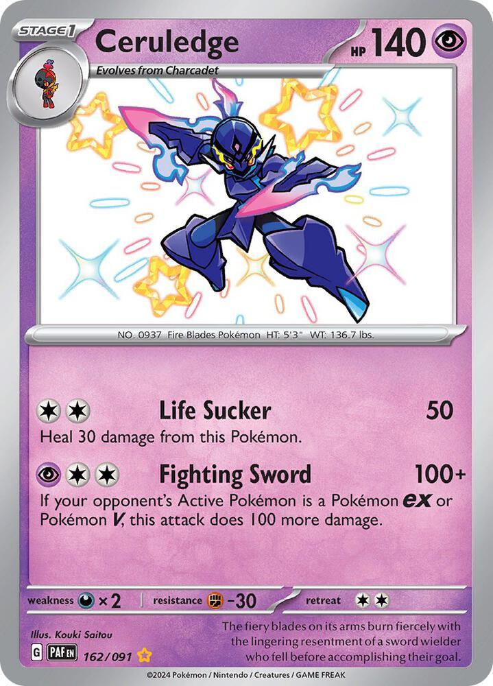 Ceruledge (162/091) [Scarlet & Violet: Paldean Fates] (Online Only)