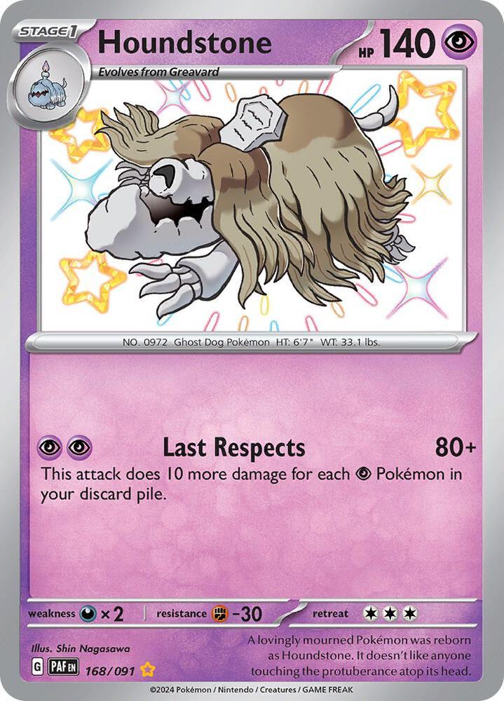Houndstone (168/091) [Scarlet & Violet: Paldean Fates] (Online Only)
