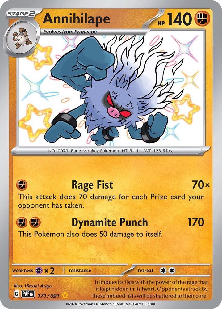 Annihilape (171/091) [Scarlet & Violet: Paldean Fates] (Online Only)