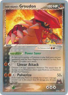 Team Magma's Groudon (9/95) (Magma Spirit - Tsuguyoshi Yamato) [World Championships 2004] (Online Only)