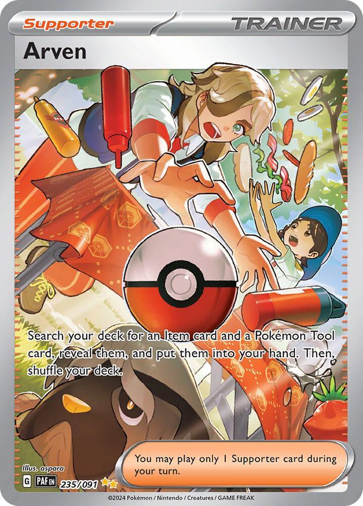 Arven (235/091) [Scarlet & Violet: Paldean Fates] (Online Only)