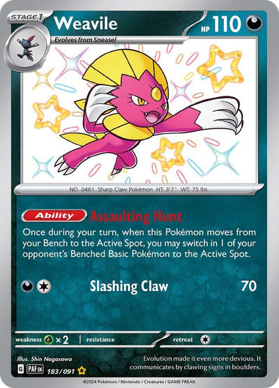 Weavile (183/091) [Scarlet & Violet: Paldean Fates] (Online Only)