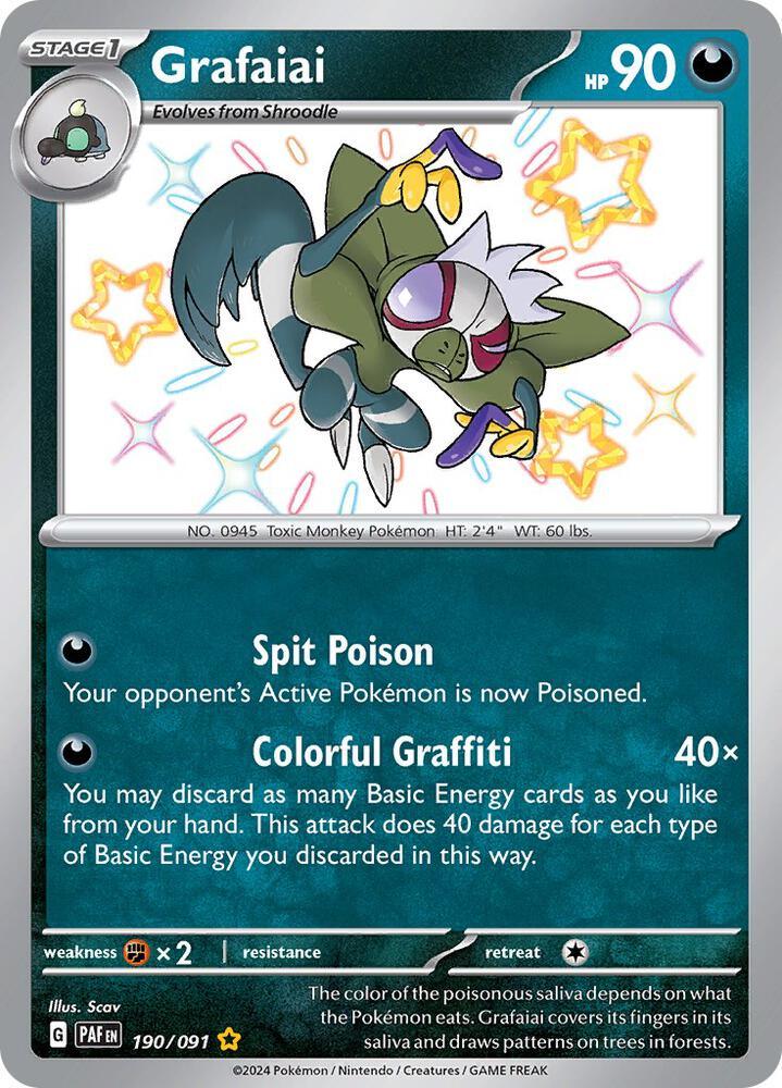 Grafaiai (190/091) [Scarlet & Violet: Paldean Fates] (Online Only)