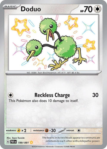 Doduo (199/091) [Scarlet & Violet: Paldean Fates] (Online Only)