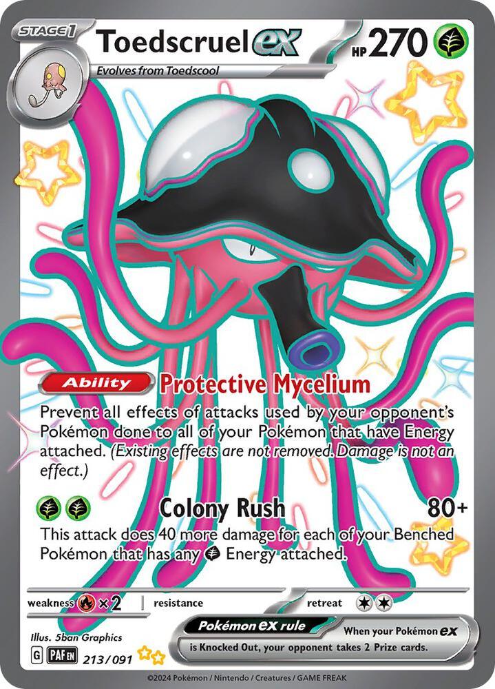 Toedscruel ex (213/091) [Scarlet & Violet: Paldean Fates] (Online Only)