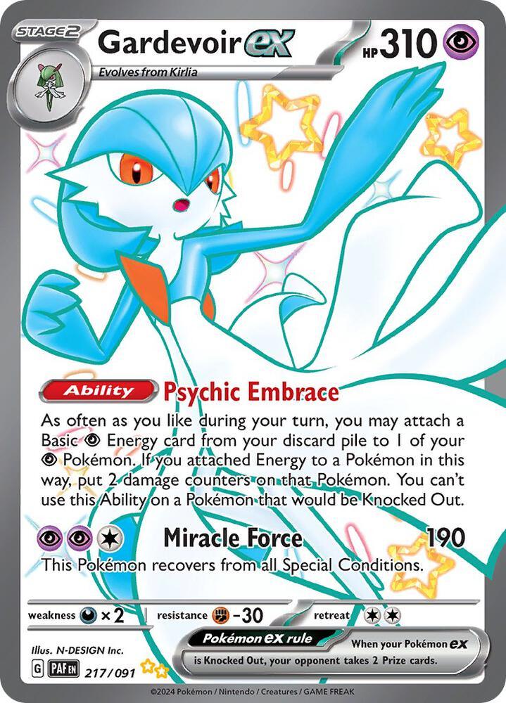 Gardevoir ex (217/091) [Scarlet & Violet: Paldean Fates] (Online Only)