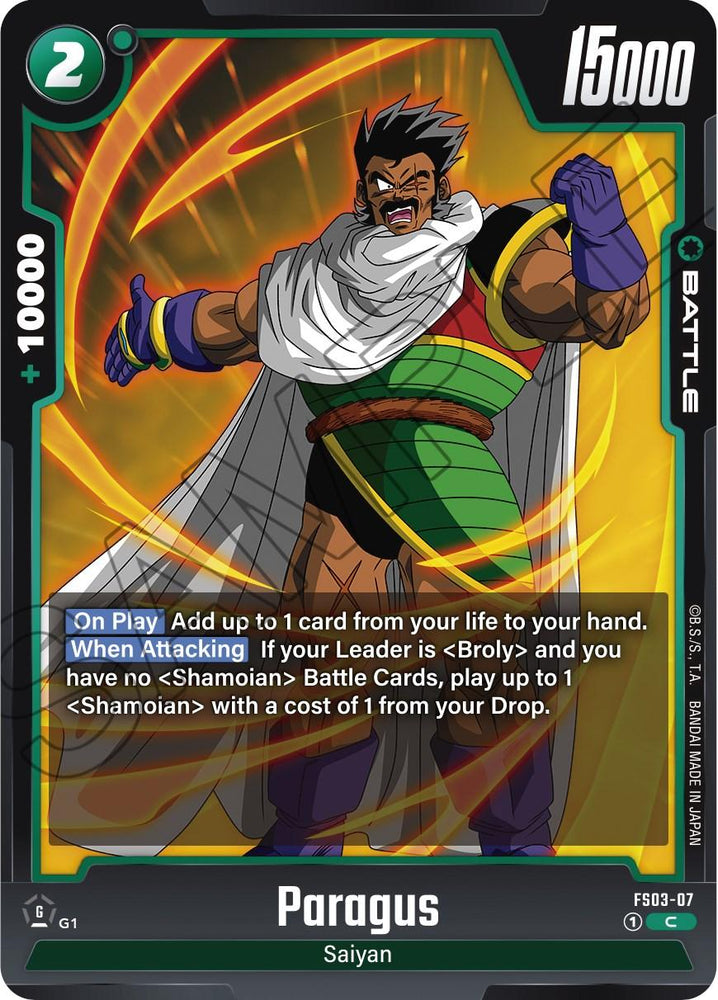 Paragus (FS03-07) [Starter Deck: Broly] (ONLINE ORDER ONLY)