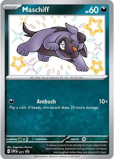 Maschiff (SVP071) - 071 [Scarlet & Violet: Black Star Promos] (Online Only)