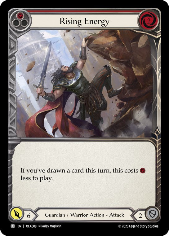 Rising Energy (Red) [OLA008] (Heavy Hitters Olympia Blitz Deck)