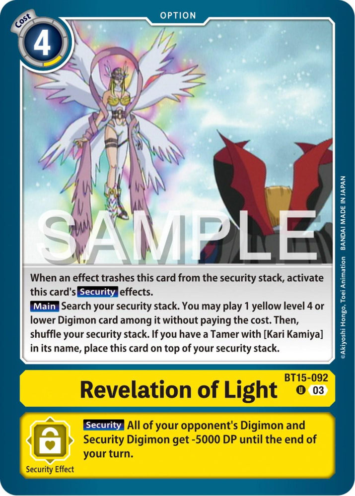 Revelation of Light [BT15-092] [Exceed Apocalypse] (ONLINE ORDER ONLY)