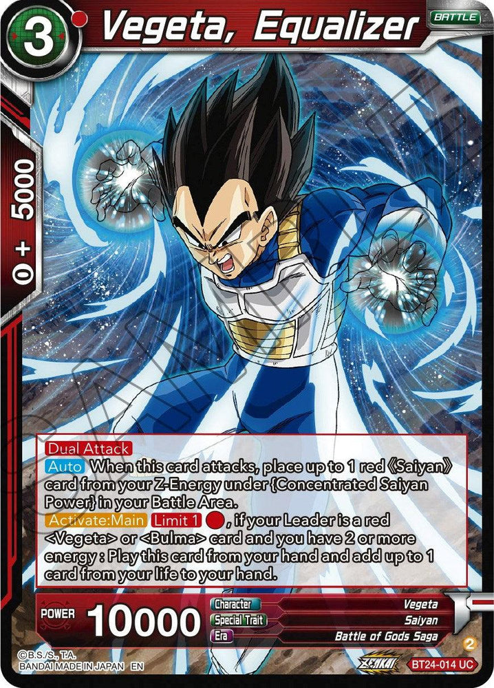 Vegeta, Equalizer (BT24-014) [Beyond Generations] (ONLINE ORDER ONLY)