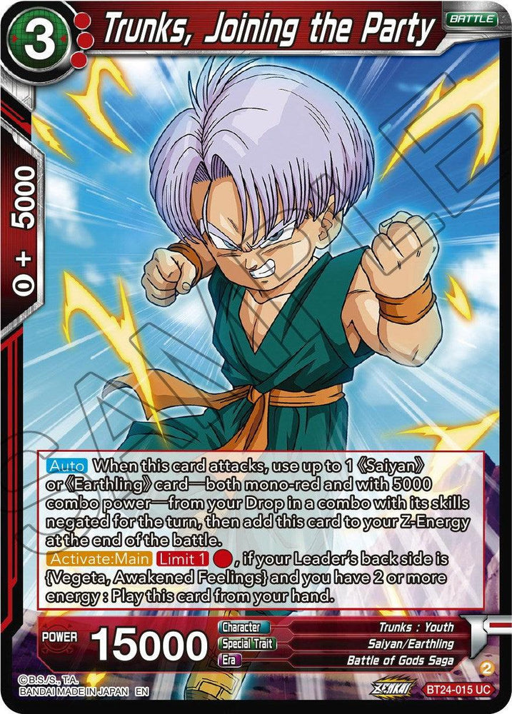 Trunks, Joining the Party (BT24-015) [Beyond Generations] (ONLINE ORDER ONLY)