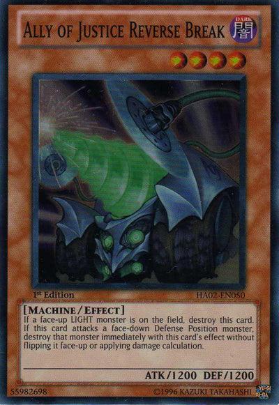 Ally of Justice Reverse Break [HA02-EN050] Super Rare (ONLINE ORDER ONLY)