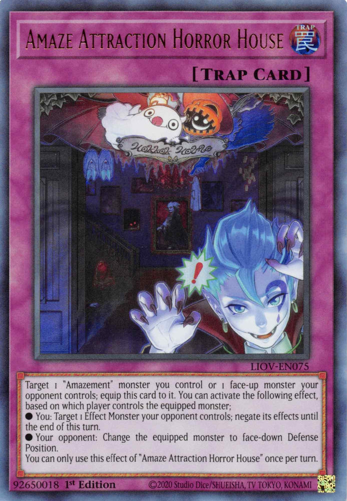 Amaze Attraction Horror House [LIOV-EN075] Ultra Rare (ONLINE ORDER ONLY)