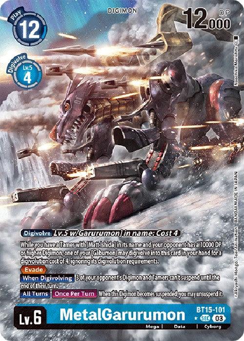 MetalGarurumon [BT15-101] (Alternate Art) [Exceed Apocalypse] (ONLINE ORDER ONLY)
