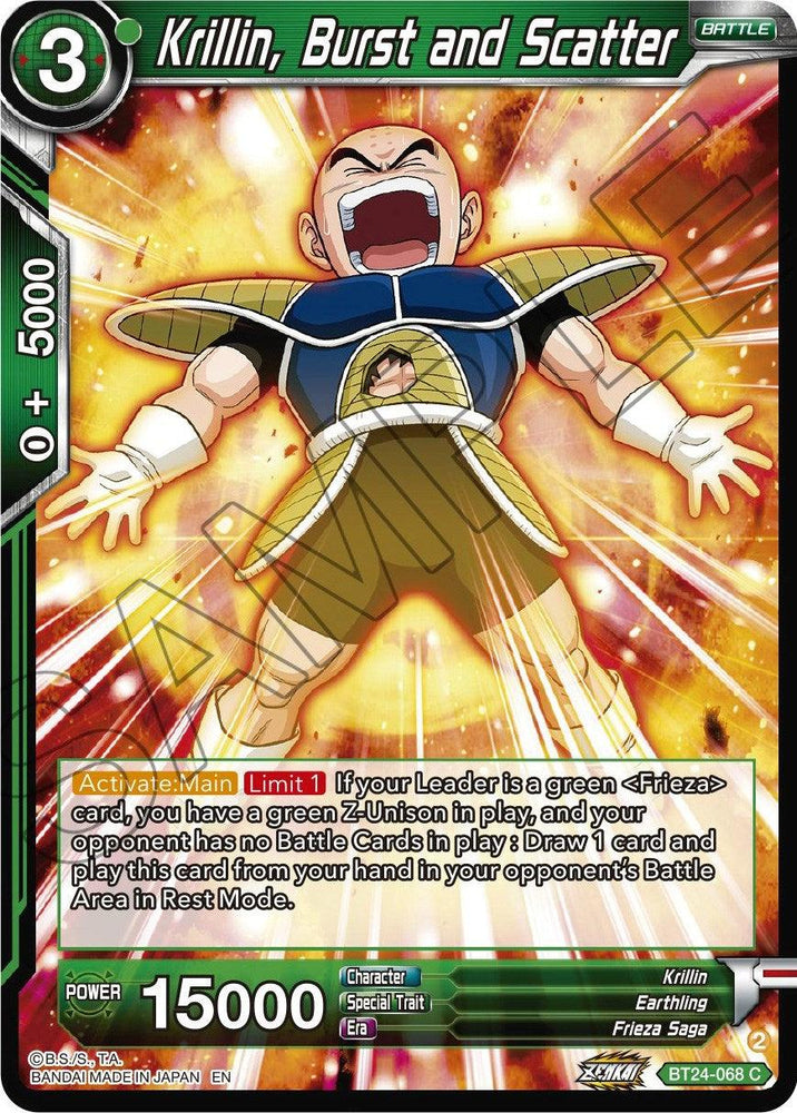 Krillin, Burst and Scatter (BT24-068) [Beyond Generations] (ONLINE ORDER ONLY)