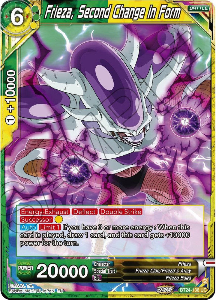 Frieza, Second Change in Form (BT24-136) [Beyond Generations] (ONLINE ORDER ONLY)