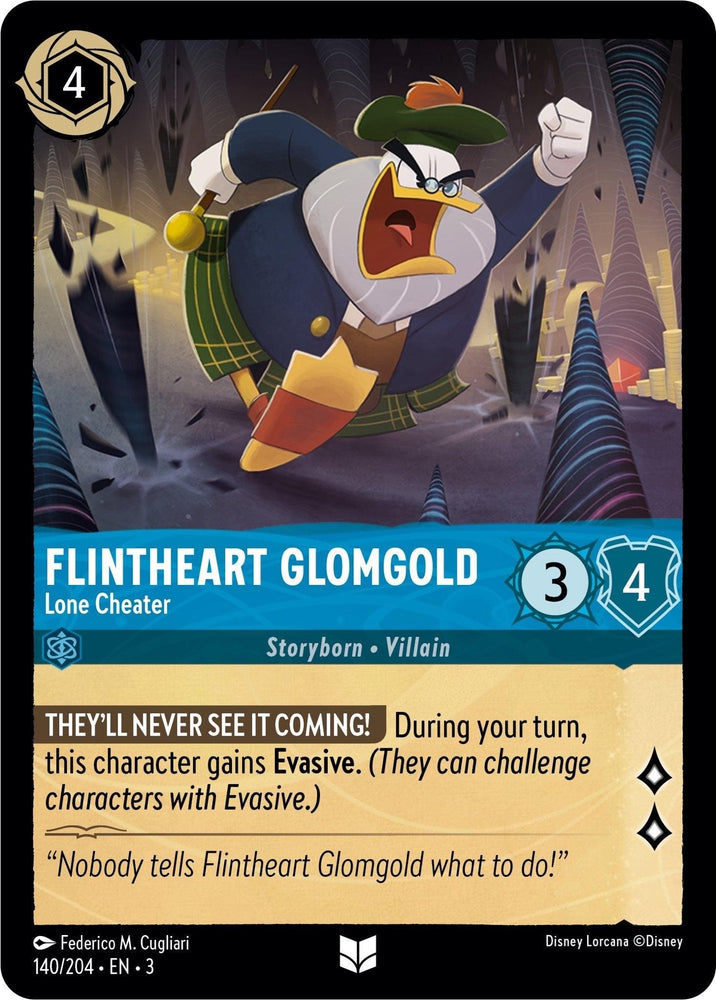 Flintheart Glomgold - Lone Cheater (140/204) [Into the Inklands] (ONLINE ORDER ONLY)