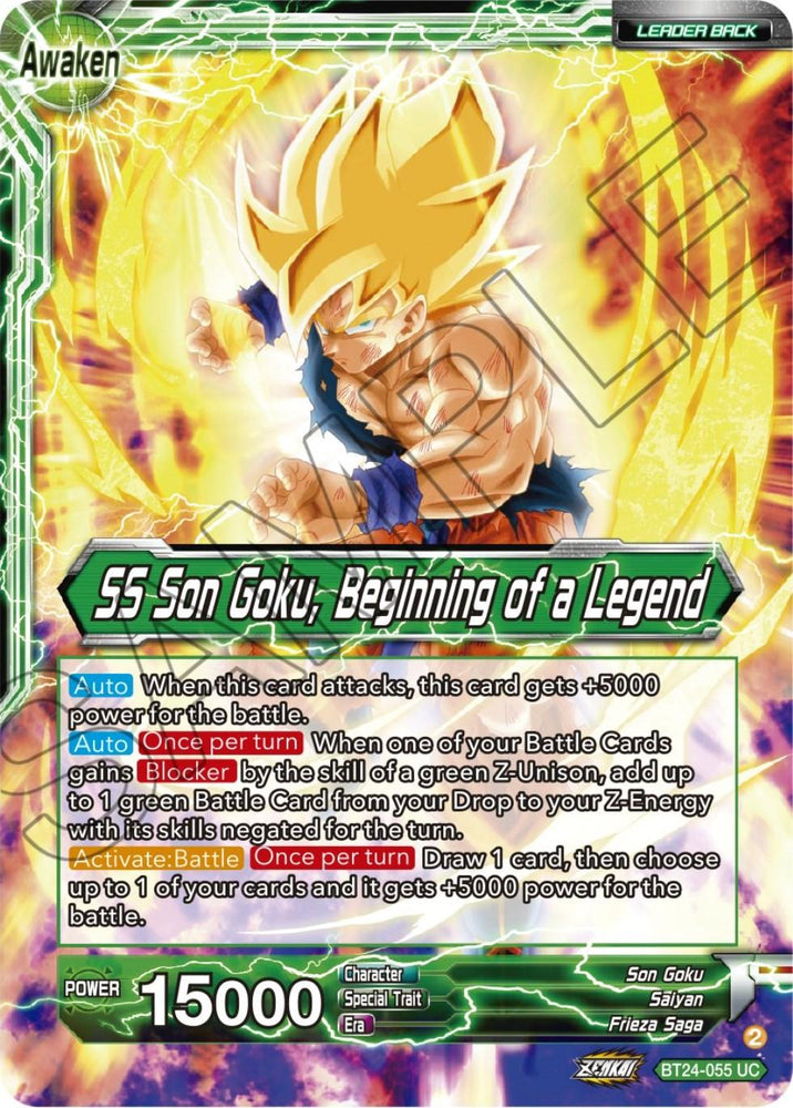 Son Goku // SS Son Goku, Beginning of a Legend (BT24-055) [Beyond Generations] (ONLINE ORDER ONLY)