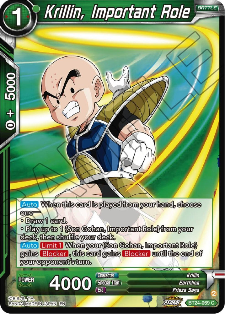 Krillin, Important Role (BT24-069) [Beyond Generations] (ONLINE ORDER ONLY)