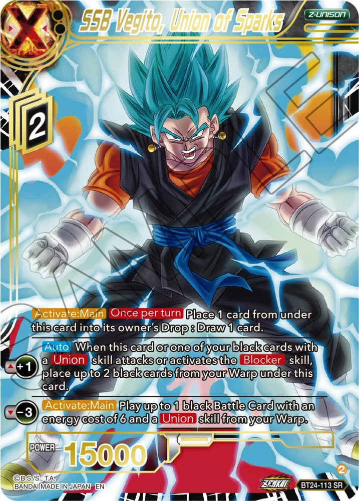 SSB Vegito, Union of Sparks (BT24-113) [Beyond Generations] (ONLINE ORDER ONLY)