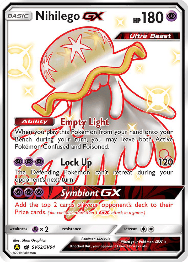 Nihilego GX (SV62/SV94) [Sun & Moon: Hidden Fates - Shiny Vault] (Online Only)