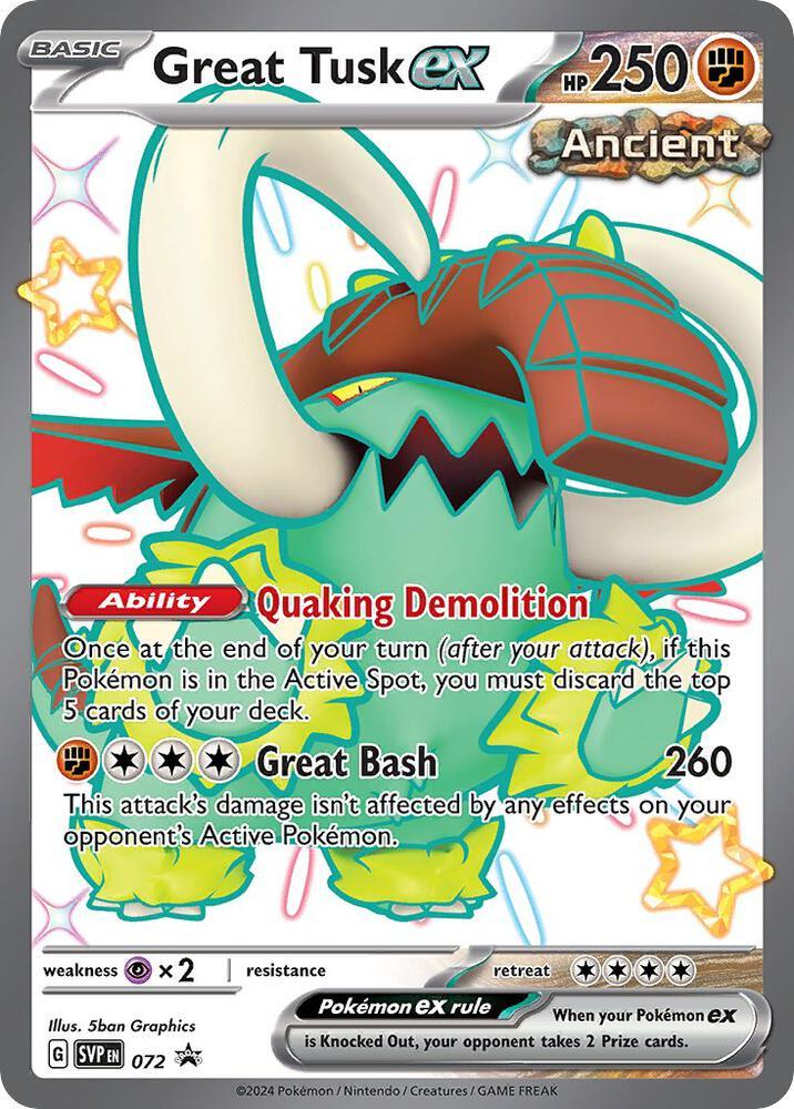 Great Tusk ex (072) [Scarlet & Violet: Black Star Promos] (Online Only)