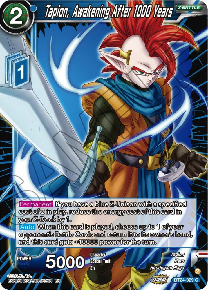 Tapion, Awakening After 1000 Years (BT24-029) [Beyond Generations] (ONLINE ORDER ONLY)