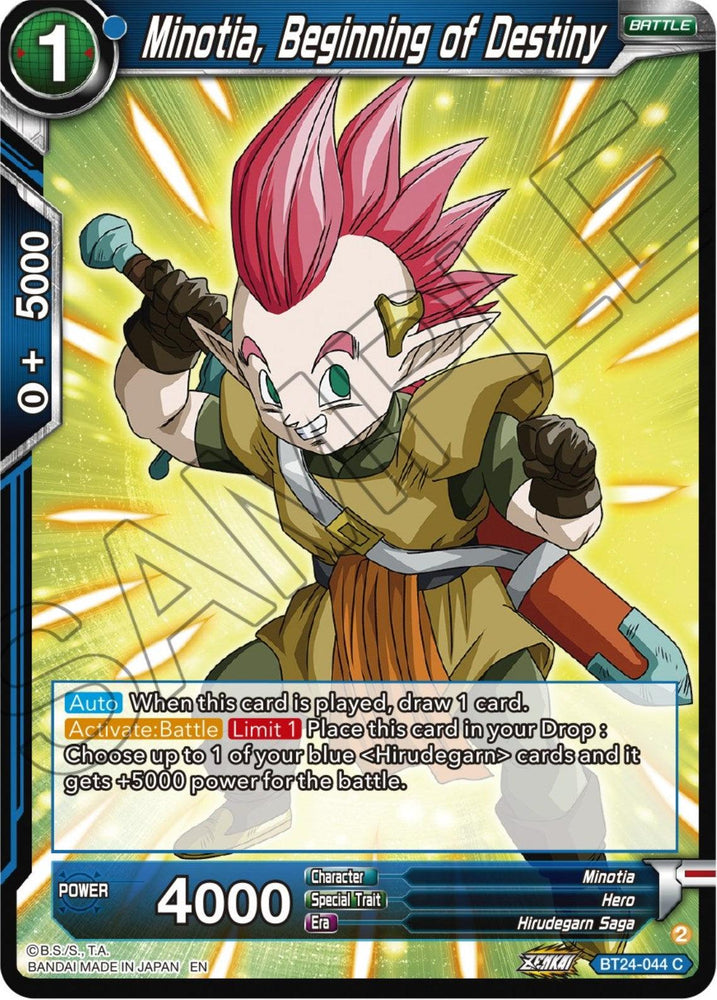 Minotia, Beginning of Destiny (BT24-044) [Beyond Generations] (ONLINE ORDER ONLY)