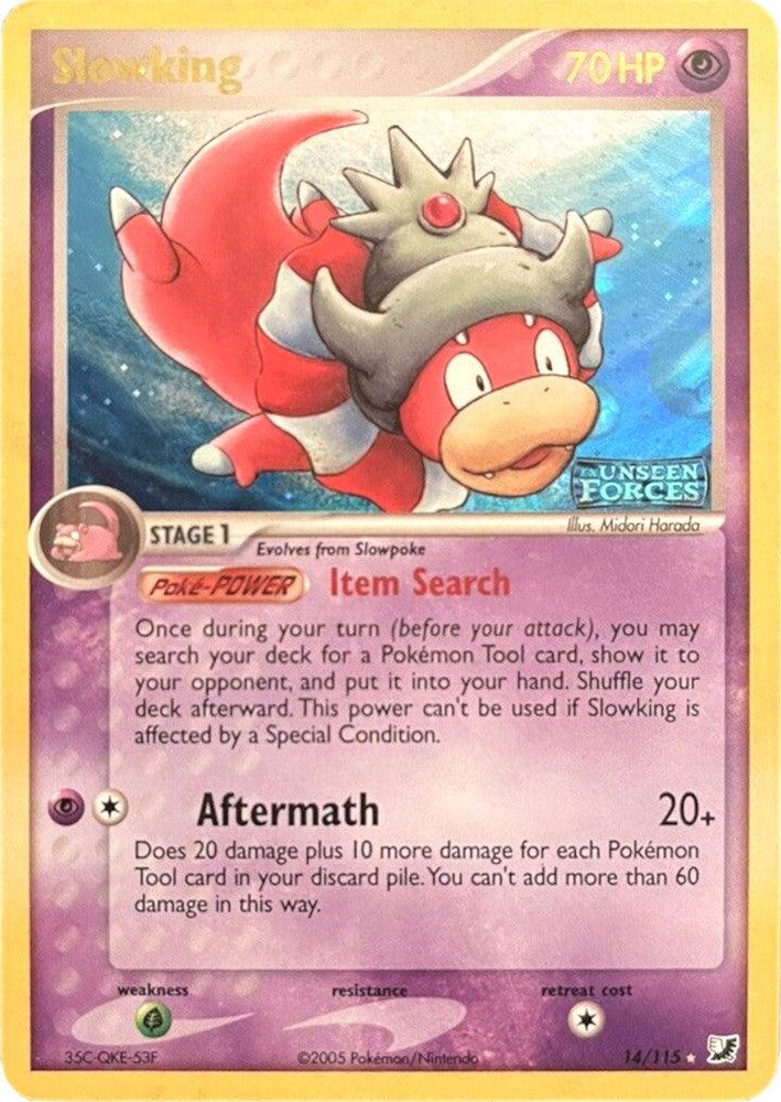 Slowking (14/115) (Stamped) [EX: Unseen Forces] (Online Only)