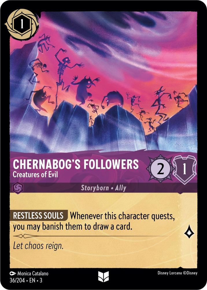 Chernabog's Followers - Creatures of Evil (36/204) [Into the Inklands] (ONLINE ORDER ONLY)