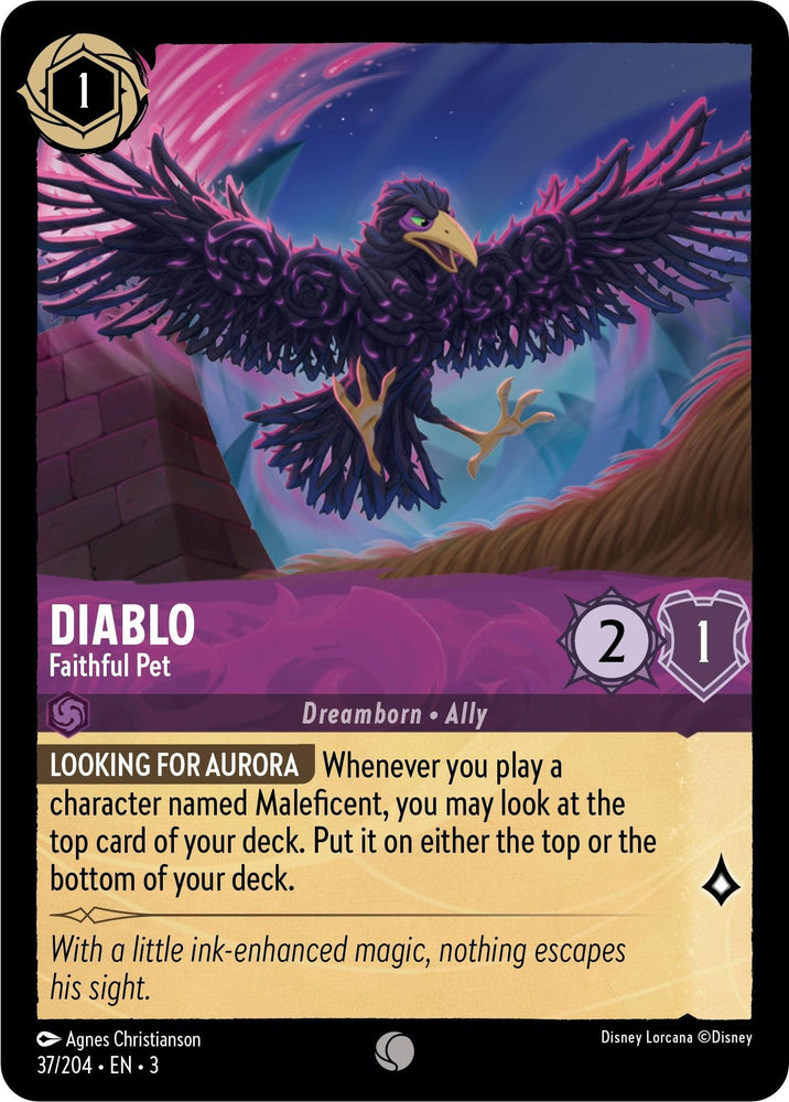 Diablo - Faithful Pet (37/204) [Into the Inklands] (ONLINE ORDER ONLY)