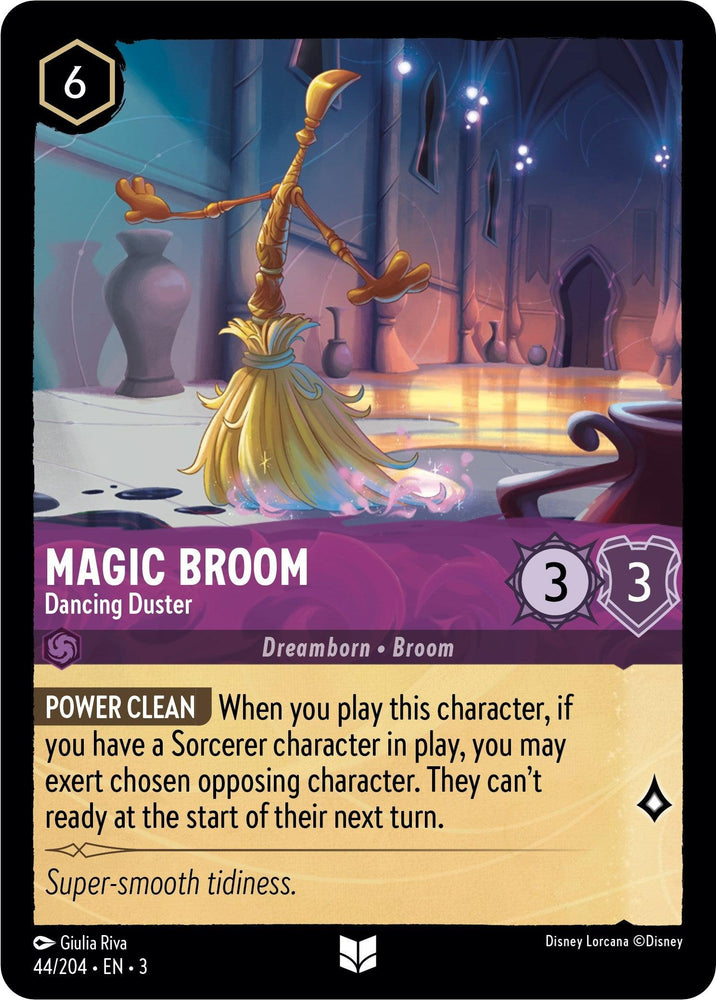 Magic Broom - Dancing Duster (44/204) [Into the Inklands] (ONLINE ORDER ONLY)