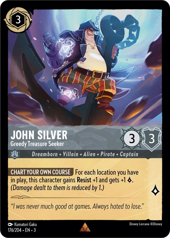 John Silver - Greedy Treasure Seeker (176/204) [Into the Inklands] (ONLINE ORDER ONLY)
