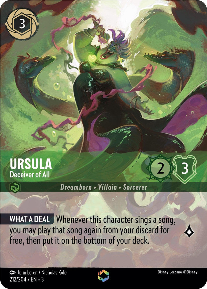 Ursula - Deceiver of All (Enchanted) (212/204) [Into the Inklands] (ONLINE ORDER ONLY)