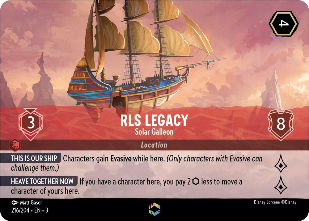 RLS Legacy - Solar Galleon (Enchanted) (216/204) [Into the Inklands] (ONLINE ORDER ONLY)