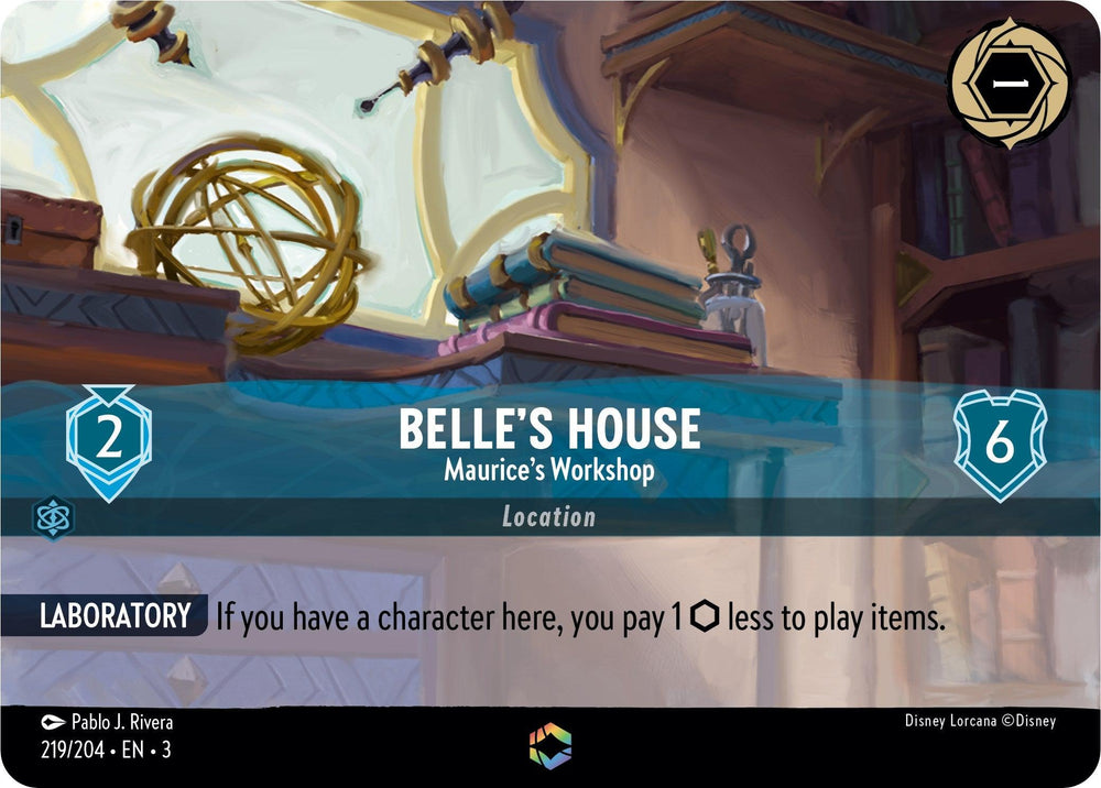 Belle's House - Maurice's Workshop (Enchanted) (219/204) [Into the Inklands] (ONLINE ORDER ONLY)