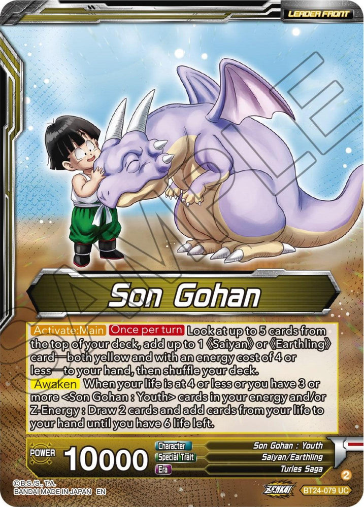 Son Gohan // Son Gohan, Rampage Premonition (BT24-079) [Beyond Generations] (ONLINE ORDER ONLY)