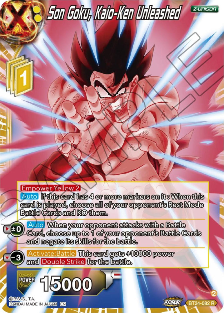 Son Goku, Kaio-Ken Unleashed (BT24-082) [Beyond Generations] (ONLINE ORDER ONLY)