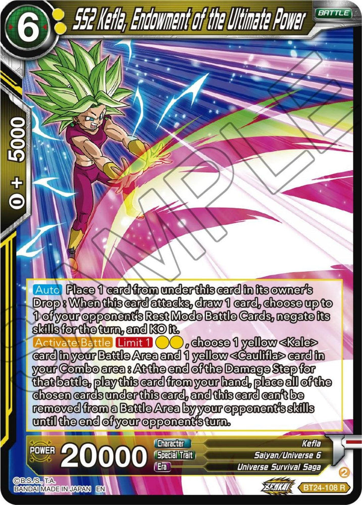 SS2 Kefla, Endowment of the Ultimate Power (BT24-108) [Beyond Generations] (ONLINE ORDER ONLY)